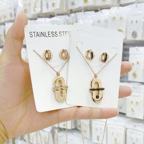 Fashion Luxury Stainless Steel Necklaces Vintage Roman Numeral Pendants Necklaces For Women Gold Chain Link Choker 2020Jewelry