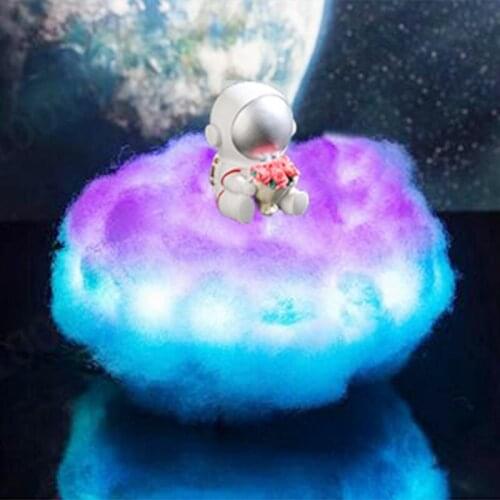 2021New Special LED Colorful Clouds Astronaut Lamp With Rainbow Effect As Childrens Night Light Creative Gift Fast Transportabl