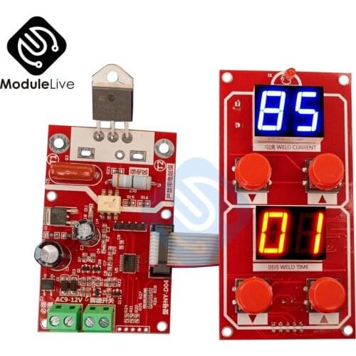 NY-D04 40A Dual Display Spot Welding Machine Transformer Controller Control Panel Board Adjust Time Current Button Type