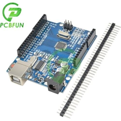 1 Set UNO R3 Official Box ATMEGA16U2+ATMEGA328P Chip For Arduino UNO R3 Development Board CH340 CH340G USB Type B Without Cable