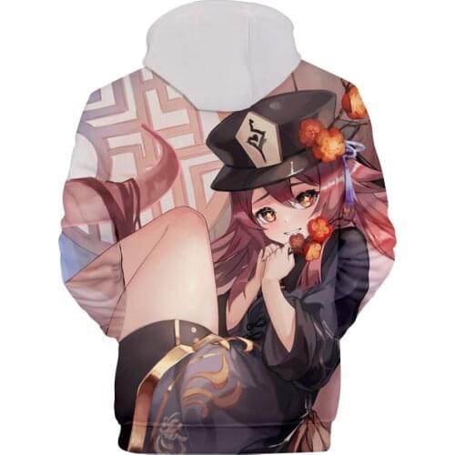 3-14 Years Boy girl kids Sweatshirts Genshin Impact Hoodie Kawaii Hu Tao Sweatshirts Boy girl Hoodies Cartoon Children Clothes