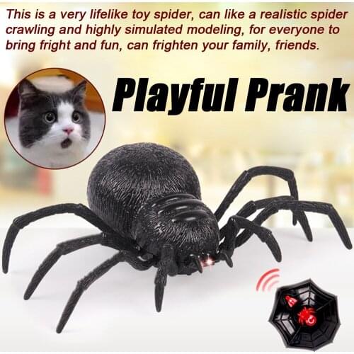 Remote Control Spider Scary Wolf Spider Robot Realistic Novelty Prank Toys Gifts Magic Tricks Novelty Surprise Prank Jokeигрушки