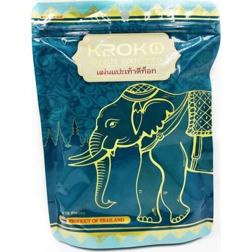 CN Herb 10pcs/bag*2pack Thailand Kroko wormwood health care bamboo vinegar foot patch nursing foot mask Free shipping