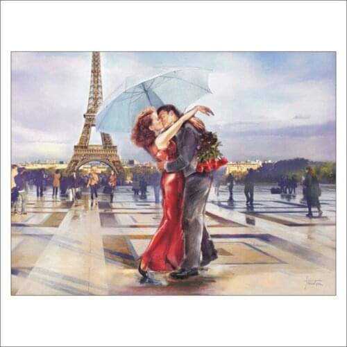 Full square diamond 5D DIY diamond painting couple kiss embroidery cross stitch rhinestone mosaic decorative painting gift T431