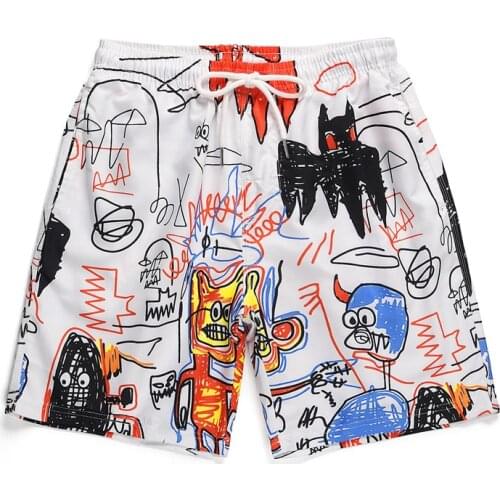 2020 New Summer Casual Short Pants Thin Mesh Quick-Drying Shorts Loose Fashion Streetwear Beach Short