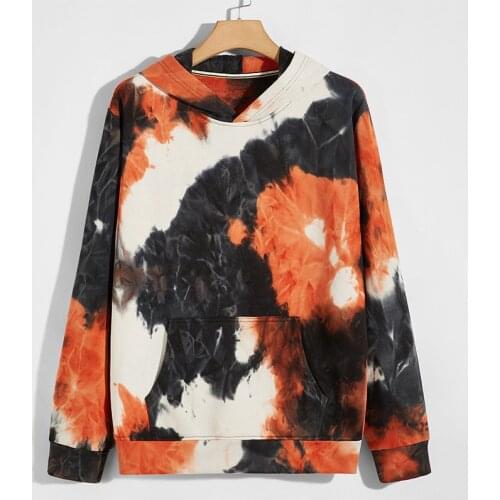 Tie-dye Womens Hoodies Autumn Winter Female Hooded Casual Sweatshirt Tops Harajuku Oversized Ladies Girls Men Hoodie Hoody