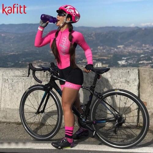 Kaffect Spring And Autumn New Long-sleeved Sweatshirt Ladies Professional Triathlon Cycling Suit Comfortable Jumpsuit