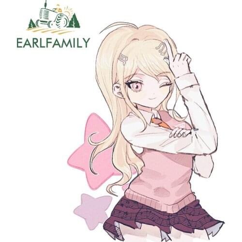 EARLFAMILY 13cm x 9.3cm for Kaede Akamatsu Vehicle Car Sticker Scratch-Proof Sunscreen Decal Surfboard Motorcycle Vinyl Car Wrap