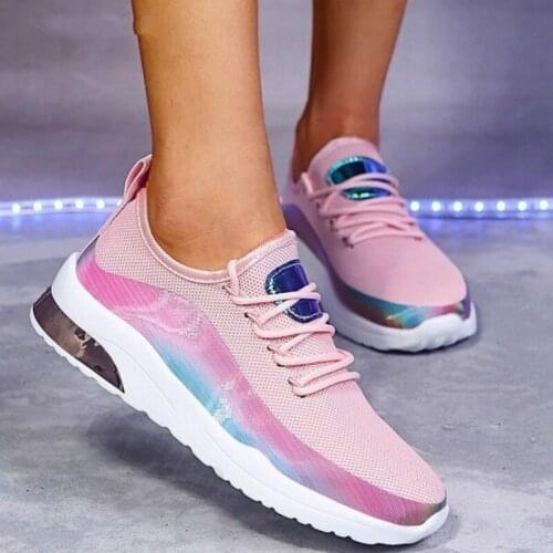 New Sneakers Women Casual Shoes Mesh Air-Cushion Flat Anti-Slip Women Sneakers Outdoor Trainer Female Zapatos De Mujer Shoes