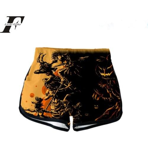 Halloween 3D Printed Women Shorts Fashion Streetwear Shorts kpop Hot Sale Harajuku Girls Trendy Summer Wear