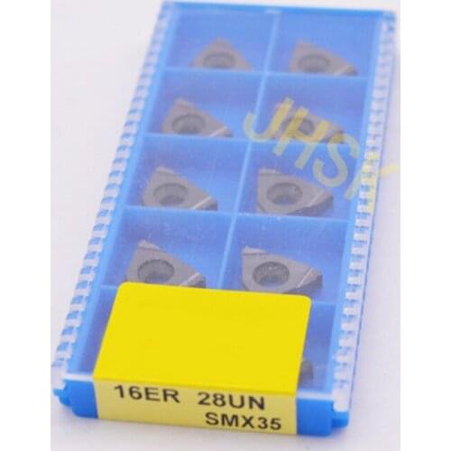 10pcs 16ER 28NPT SMX35 Carbide Insert For Threading Turning Tool Boring BAR