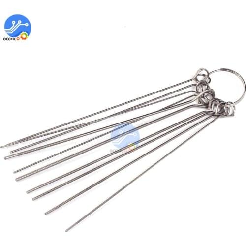 10 Kinds of PCB Electronic Circuit Through Hole Needle Desoldering Welding Repair Tool Stainless Steel Needle Set 80mm 0.7-1.3mm