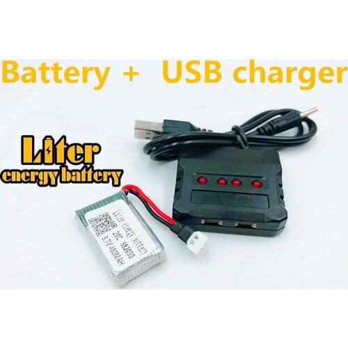 3.7V 400mAh 682030 20c Lipo Battery For X11C Remote Control Aircraft Accessories 3.7 V 400mAH 20C 3.7v Li-po batteries + charger