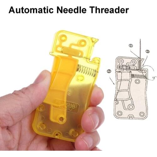 1pc Automatic Needle Threader Hand Sewing Needle Threader Stitch Insertion Sewing Tool Accessories High Quality