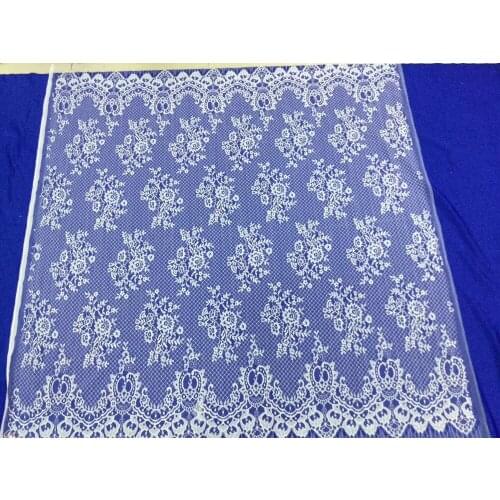 Free shipping New pattern 5 pieces mx21# White plaid French lace wedding dress for bridal wedding dress/sawing