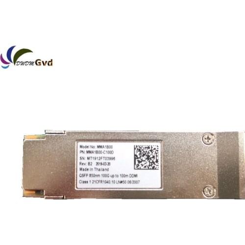 Free shipping Mellanox MMA1B00-C100D Compatible 100GBASE-SR4 QSFP28 100G 850nm 100m DOM MTP/MPO MMF Optical Transceiver Module