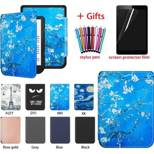 GLIGLE case for Kobo Nia E-reader 2020 case cover for Kobo Nia with auto-sleep+stylus+screen film