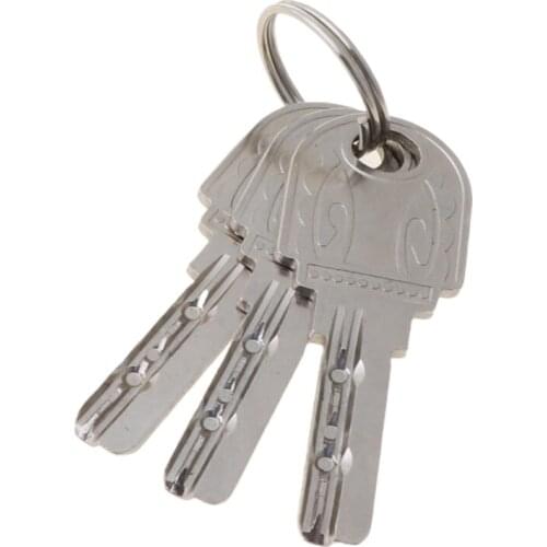 Double Open Lock Door Window Security 60 70 80 90mm Cylinder Key Anti-Theft Entrance Brass Door Lock Lengthened Core