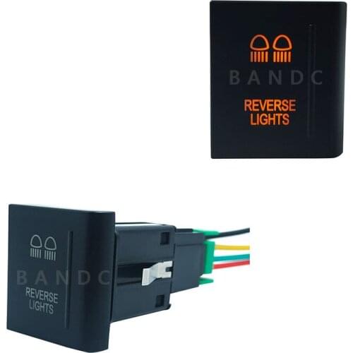 Dual Yellow Led, Right Side Left Side Car REVERSE LIGHTS Push Button Switch for VW Volkswagen Amarok, Auto Parts, Jumper Wires