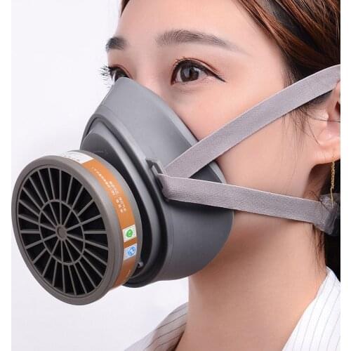 Smoke Gas Mask Protective Respirator Painting Welding Chemical Toxic Gases Canisters Anti-Dust Activated carbon Filter