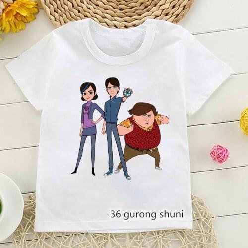 Trollhunters Tales Of Arcadia T Shrit Kawaii Jim Lake Jl Boys T-Shirt Manga Cartoon Print Funny Kids Clothes Summer Top