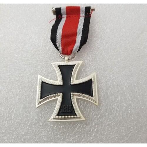 Germany 1939 Iron Cross Medal Badge 2nd Class with Ribbon Military Fan Decoration Deutschland Eisernes Kreuz II. Klasse EK2