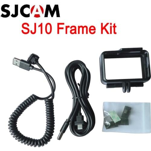 SJCAM SJ10 Pro SJ10X Frame Kit Set with Motorcycle Charging Cable Supports Recording While Charging The Motorcycle Power