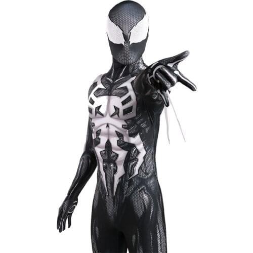Game 2099-Symbiote Costume Cosplay Big Lens 3D Printed Lycra Spandex Halloween Costume Spandex Lycra Jumpsuits Bodysuit For Male