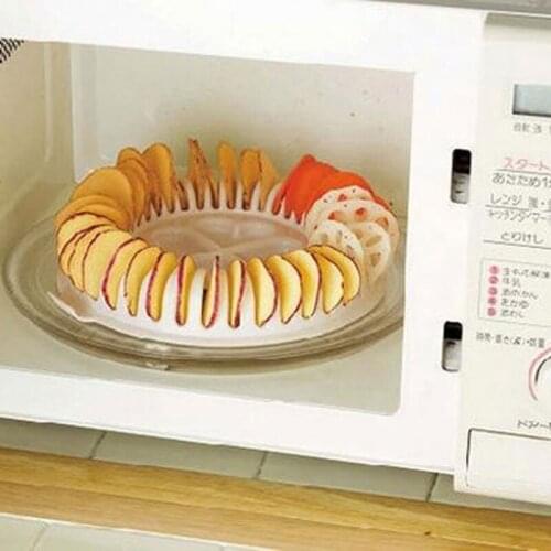 DIY Baking Pan Microwave Potato Chip Maker Chips Baking Tray Oven Potato Mud Pressure Machine Snacks Maker Kitchen Gadget