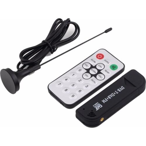 Hot Promotion Super Digital RTL2832U+R820T TV Tuner Receiver with antenna for PC for Laptop Support SDR Wholesale