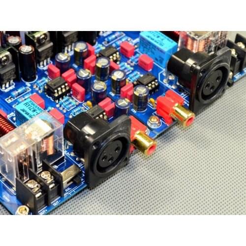 LM3886 XLR Balanced + Single-ended BTL Bridged Single Channel Hifi Power Amplifier Board 120W+120W Power Finished Board