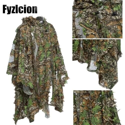 Hunting Camouflage Woodland Forest Sniper Ghillie Suit Kit 3D Camouflage Camo Jungle