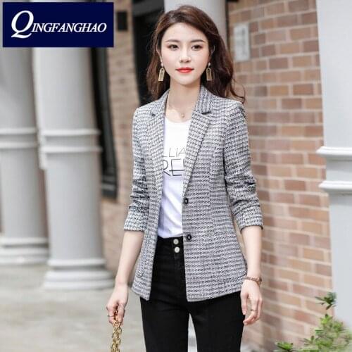 Женские твидовые пиджаки QingFangHao China At AliExpress