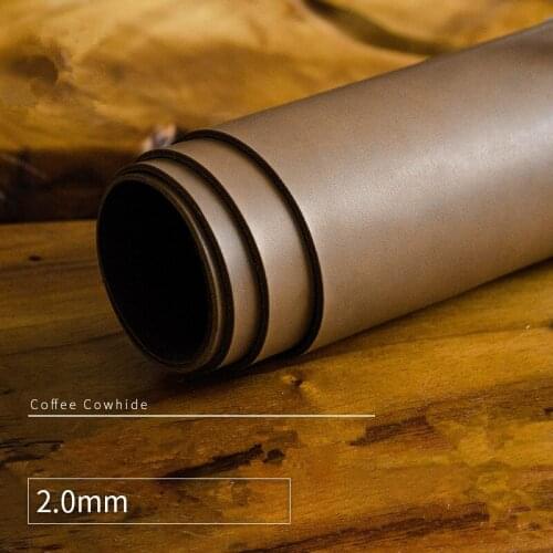Leather carving diy handmade leather goods leather color vegetable tanned leather carving leather top layer cowhide 2.0mm brown