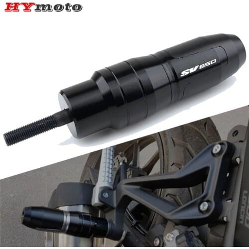With Logo SV650 For Suzuki SV 650 1999-2018 SV650X 2018-2020 Motorcycle CNC Accessories Exhaust Slider Crash Pads Protector