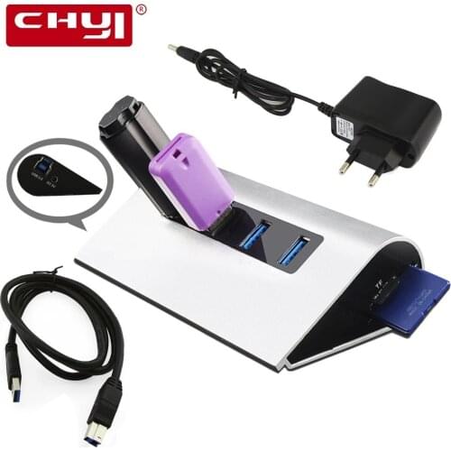 USB 3.0 Hub USB Hub 3.0 Multi USB Splitter Combo Power Adapter 4 Ports SD/TF High Speed Card Reader For PC Laptop Accessories