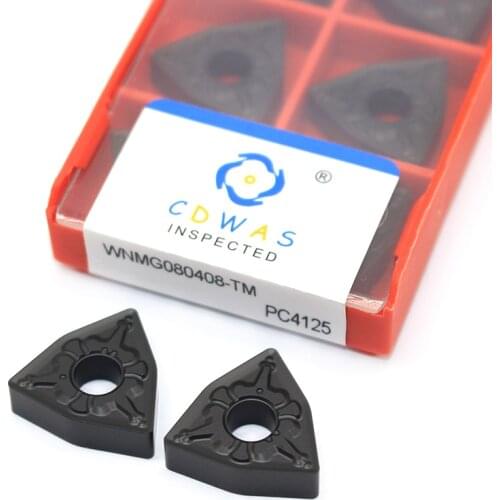WNMG080404 WNMG080408 TM PC4125 WNMG 0804 Carbide Inserts High Quality External Turning Tool CNC Lathe Cutter Tool For Steel