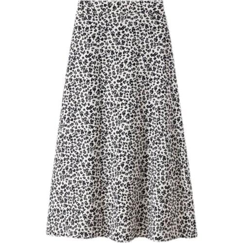 Long Floral Female Plus Large Size Oversized WomenS Skirts Clothes 2021 Spring Summer Style Autumn Vintage High-Waisted D0680