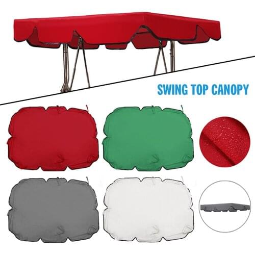1pc Outdoor Patio Swing Canopy Seat Top Cover Garden 2/3 Seater Size Tent Swing Top Cover Replacement