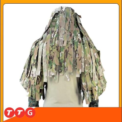 3D Ghillie Suit Breathable Sniper Ghillie Suit Foundation with Strips Hunting Camouflage Sniper Top Ghillie Suit Foundation