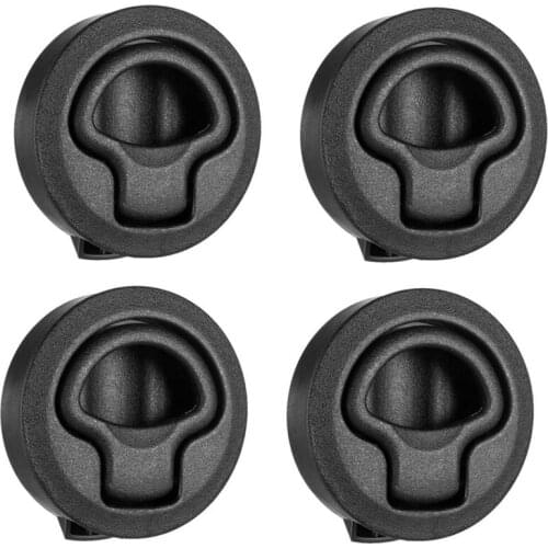 4Pcs/Set Round Pull Latch Lock Slam Latch Hardware for RV Yacht Boat Deck Hatch