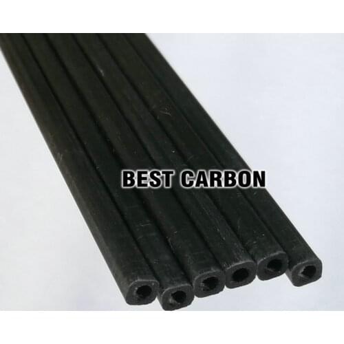5pcs of 3.5mm x 2.2mm x 1000mm Square Pultruded Carbon Fiber Tube