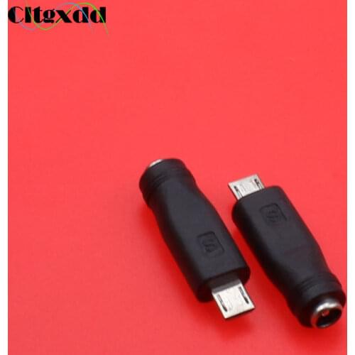 Cltgxdd 5.5*2.1 to Micro USB socket interface 5Pin DC Power Charger Adapter Converter Connector for Laptop/Tablet/Mobile Phone