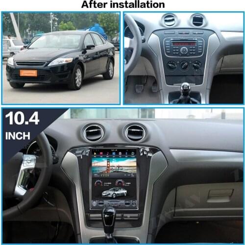 For Ford Mondeo Fusion 2010-2013 DSP Verticl screen Tesla style Android 9.0 Car multimedia Player car GPS radio stereo head unit