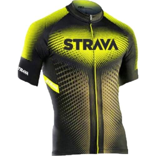 STRAVA Cycling Jersey MTB Jersey 2021 Bicycle Team Cycling Shirts Males' Short Sleeve Bike Wear Summer Premium Bicycle Clothing