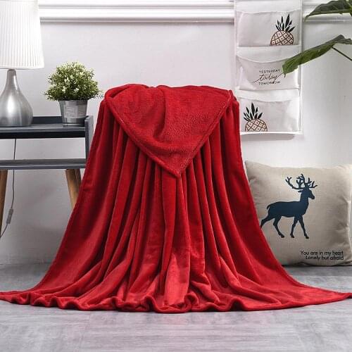 Flannel blanket coral velvet thick warm blanket dormitory student sheets office nap blanket air conditioning cover blanket