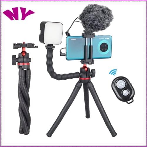 Flexible Octopus Tripod for iPhone Samsung Xiaomi Huawei Mobile Phone Smartphone Tripod for DSLR Camera Gopro Tripod Phone Stand