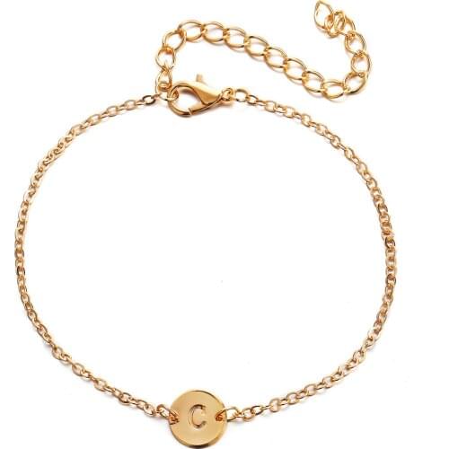 Stainless Steel Letter Bracelets for Women Men Party Gift Casual Joyas Chain Charm Name Bracelets Jewelry Wholesale 2021