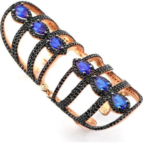 Knuckle Rings for Women Double Ring Huge Ring Full Finger Ring Stylish New Fashion Lady Jewelry Gift