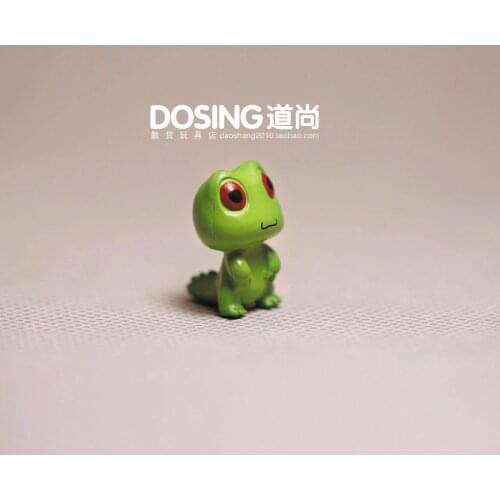 Small Cute Cartoon Adorable Green Little Dinosaur Drake Doll Play Model Ornaments Action Figures Toys for Children Home Decor